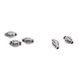 Maxbell Maxbell 100Pc Rugby Antique Silver  Loose Spacer Beads For Necklace Bracelet Jewelry