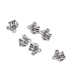 Maxbell 50 Pieces/Pack Silver Charms Pendant Stainless Steel Jewelry Findings for DIY Necklace/Bracelet/Earrings, DIY Crafts - LUCKY Elephant Design - Aladdin Shoppers