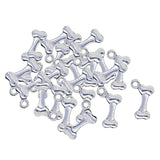 Maxbell 50x Tibetan Silver Cute Dog Pet Bone Shape Charms Pendant DIY Jewelry Making - Aladdin Shoppers