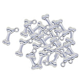 Maxbell 50x Tibetan Silver Cute Dog Pet Bone Shape Charms Pendant DIY Jewelry Making - Aladdin Shoppers