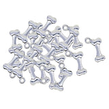 Maxbell 50x Tibetan Silver Cute Dog Pet Bone Shape Charms Pendant DIY Jewelry Making - Aladdin Shoppers