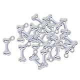 Maxbell 50x Tibetan Silver Cute Dog Pet Bone Shape Charms Pendant DIY Jewelry Making - Aladdin Shoppers