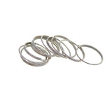 Maxbell 100 Pieces Solid Iron Split Key Ring Fob Holder Hardware Loop Findings Connector - Aladdin Shoppers