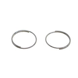 Maxbell 100 Pieces Solid Iron Split Key Ring Fob Holder Hardware Loop Findings Connector - Aladdin Shoppers