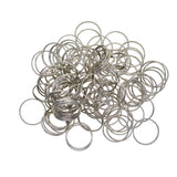 Maxbell 100 Pieces Solid Iron Split Key Ring Fob Holder Hardware Loop Findings Connector - Aladdin Shoppers