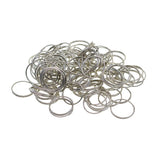 Maxbell 100 Pieces Solid Iron Split Key Ring Fob Holder Hardware Loop Findings Connector - Aladdin Shoppers