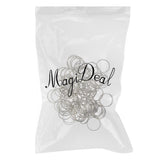 Maxbell 100 Pieces Solid Iron Split Key Ring Fob Holder Hardware Loop Findings Connector - Aladdin Shoppers