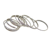 Maxbell 100 Pieces Solid Iron Split Key Ring Fob Holder Hardware Loop Findings Connector - Aladdin Shoppers