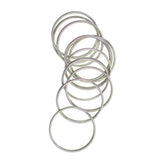 Maxbell 100 Pieces Solid Iron Split Key Ring Fob Holder Hardware Loop Findings Connector - Aladdin Shoppers
