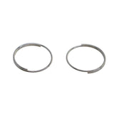 Maxbell 100 Pieces Solid Iron Split Key Ring Fob Holder Hardware Loop Findings Connector - Aladdin Shoppers