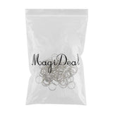 Maxbell 100 Pieces Solid Iron Split Key Ring Fob Holder Hardware Loop Findings Connector - Aladdin Shoppers