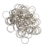 Maxbell 100 Pieces Solid Iron Split Key Ring Fob Holder Hardware Loop Findings Connector - Aladdin Shoppers