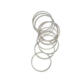 Maxbell 100 Pieces Solid Iron Split Key Ring Fob Holder Hardware Loop Findings Connector - Aladdin Shoppers