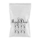 Maxbell 10 Pieces Alloy Swivel Lanyard Snap Hook Lobster Claw Clasp Jewelry Craft Findings DIY Components - Aladdin Shoppers