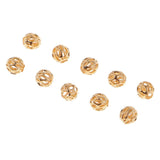 Maxbell 10 Pieces Metal Filigree Round Ball Spacer Beads 3.5mm Charms Beads DIY Jewelry Making Earring Necklace Bracelet Crafts Accessories - Aladdin Shoppers