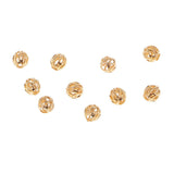 Maxbell 10 Pieces Metal Filigree Round Ball Spacer Beads 3.5mm Charms Beads DIY Jewelry Making Earring Necklace Bracelet Crafts Accessories - Aladdin Shoppers