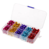 300 Pieces Mixed Colors Jingle Christmas Bells Loose Beads Charms 8mm Jewelry Making & Crafting Designs Wedding Party Decorations Balls - Aladdin Shoppers