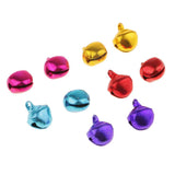 Maxbell Maxbell 300 Pieces Mixed Colors Jingle Christmas Bells Loose Beads Charms 8mm Jewelry Making & Crafting Designs Wedding Party Decorations Balls