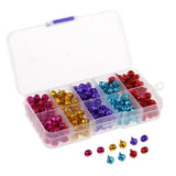 300 Pieces Mixed Colors Jingle Christmas Bells Loose Beads Charms 8mm Jewelry Making & Crafting Designs Wedding Party Decorations Balls - Aladdin Shoppers