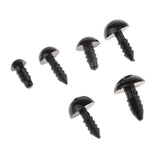 Maxbell 142 Pieces Black Plastic Screw Safety Eyes with Washers Accessories for Dolls Teddy Bear Dog Cat Plush Animal Toys Making 6/8/9/10/12mm - Aladdin Shoppers