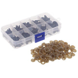 Maxbell 125pcs Transparent Box Packed Screw Type Dolls Eyes Nose Supply Plastic Doll Making Tool Safety Accessory - Aladdin Shoppers