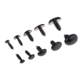 Maxbell 125pcs Transparent Box Packed Screw Type Dolls Eyes Nose Supply Plastic Doll Making Tool Safety Accessory - Aladdin Shoppers