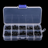 Maxbell 125pcs Transparent Box Packed Screw Type Dolls Eyes Nose Supply Plastic Doll Making Tool Safety Accessory - Aladdin Shoppers