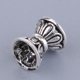 1 Pieces Handcrafts Beads Charms Lotus Flower Jewelry Accessory 925 Silver Beading Ornaments - Aladdin Shoppers