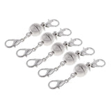 Maxbell 5 pieces Fashion Silver Tone Magnetic Lobster Clasp for Necklace Bracelet Magnetic Hook Jewelry Making DIY Findings - Aladdin Shoppers