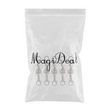 Maxbell 5 pieces Fashion Silver Tone Magnetic Lobster Clasp for Necklace Bracelet Magnetic Hook Jewelry Making DIY Findings - Aladdin Shoppers