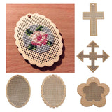 Maxbell Wood Flower Shape Small Circle Blanks Pendant for Counted Cross Stitch Kit 6 x 6 x 0.4 cm / 2.36 x 2.36 x 0.16 inch Pack of 1 - Aladdin Shoppers