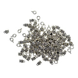 Maxbell 100Piece Tibetan Silver Hanger Bail Tube Beads Connectors For Jewelry Making - Aladdin Shoppers