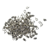 Maxbell 100Piece Tibetan Silver Hanger Bail Tube Beads Connectors For Jewelry Making - Aladdin Shoppers