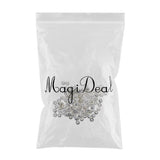 Maxbell 100 Piece Mini Round Rondelle Beads Spacer Beads Findings for Jewelry Making Beading Craft Silver 6.5mm - Aladdin Shoppers