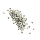 Maxbell 100 Piece Mini Round Rondelle Beads Spacer Beads Findings for Jewelry Making Beading Craft Silver 6.5mm - Aladdin Shoppers