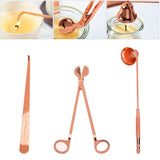 Maxbell Pack of 3 Candle Accessory Tools Wick Trimmer, Wick Snuffer Wick Dipper Stainless Steel Candle Caring Tools - Aladdin Shoppers