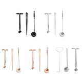 Maxbell Pack of 3 Candle Accessory Tools Wick Trimmer, Wick Snuffer Wick Dipper Stainless Steel Candle Caring Tools - Aladdin Shoppers