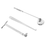 Maxbell Silver Tool Candle Accessory Set,Candle Wick Snuffer/Wick Trimmer/Wick Dipper,3 in 1 Candle Tool Kit, Gift Pack, Great for Candles Making - Aladdin Shoppers