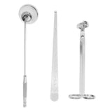 Maxbell Silver Tool Candle Accessory Set,Candle Wick Snuffer/Wick Trimmer/Wick Dipper,3 in 1 Candle Tool Kit, Gift Pack, Great for Candles Making - Aladdin Shoppers