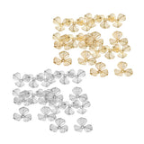 Maxbell 60pcs Metal Flower Shape Slices DIY Charms Pendant Making Accessories Golden