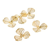 20 pcs/lot Metal Filigree Flower Slice Charms Jewelry DIY Headdress Components Findings - Aladdin Shoppers