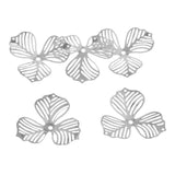 20Pc Silver Metal Filigree Flower Beads Caps Spacer Beads For Jewelry Making - Aladdin Shoppers