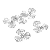 20Pc Silver Metal Filigree Flower Beads Caps Spacer Beads For Jewelry Making - Aladdin Shoppers