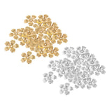 30Pc Golden Metal Filigree Flower Beads Caps Spacer Beads For Jewelry Making - Aladdin Shoppers