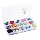 Maxbell 600 Pieces Assorted Diamante Plastic Crystal Flower Flatback Buttons Embellishment Findings for DIY Hair Accessories Craft - Aladdin Shoppers