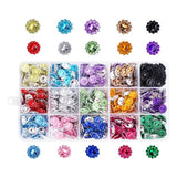 Maxbell 600 Pieces Assorted Diamante Plastic Crystal Flower Flatback Buttons Embellishment Findings for DIY Hair Accessories Craft - Aladdin Shoppers