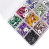 Maxbell 600 Pieces Assorted Diamante Plastic Crystal Flower Flatback Buttons Embellishment Findings for DIY Hair Accessories Craft - Aladdin Shoppers