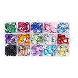 Maxbell 600 Pieces Assorted Diamante Plastic Crystal Flower Flatback Buttons Embellishment Findings for DIY Hair Accessories Craft - Aladdin Shoppers