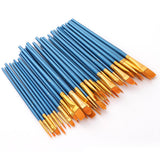 150 Piece Wood Nylon Hair Painting Brush for Watercolor Acrylic Oil Painting