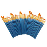 150 Piece Wood Nylon Hair Painting Brush for Watercolor Acrylic Oil Painting